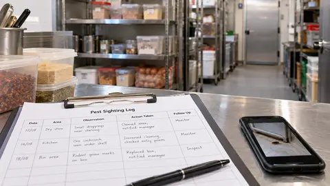 Pest Sighting Logs for Melbourne Food Businesses
