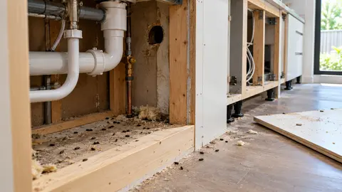 Mice Found During a Kitchen Renovation in Melbourne