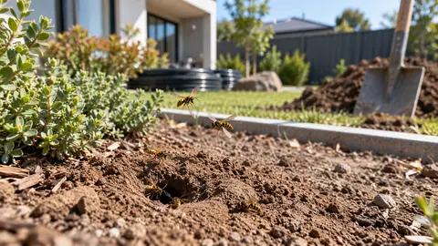 Wasp Activity Before Irrigation or Landscaping Work in Melbourne