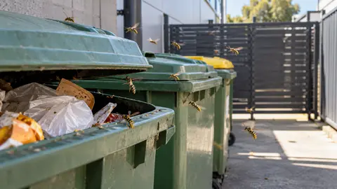 Wasps at a Business Bin Area: Melbourne Treatment Planning